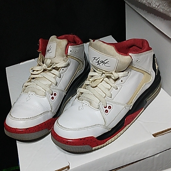Red and white Jordans - Picture 1 of 3